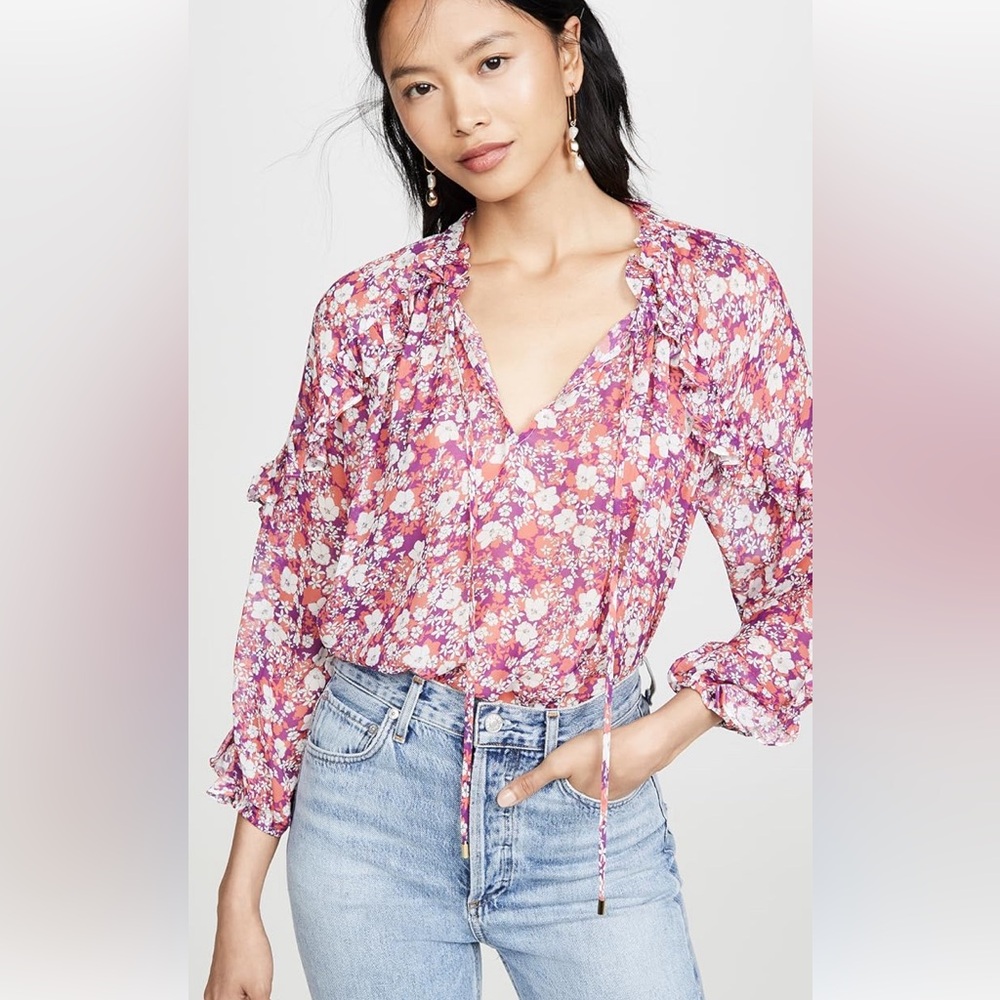 Shoshanna Cardinal Blouse, Women’s Size Small